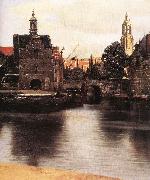 VERMEER VAN DELFT, Jan View of Delft (detail) qr painting